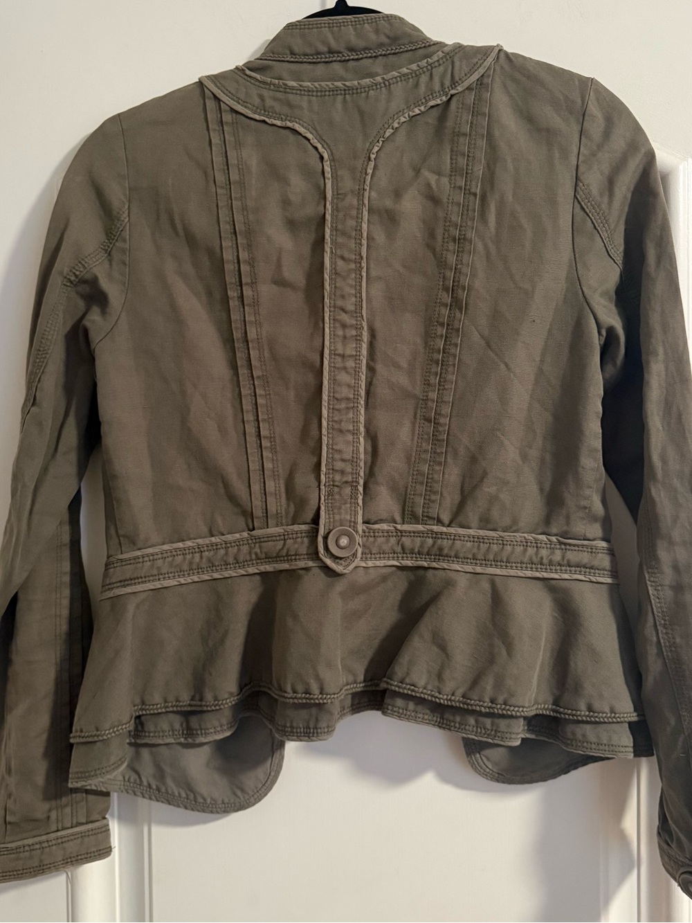 Anthropologie Olive Green Utility Jacket - Picture 3 of 7